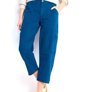 Kut from the Kloth Kaya Teal Blue High Rise Pant